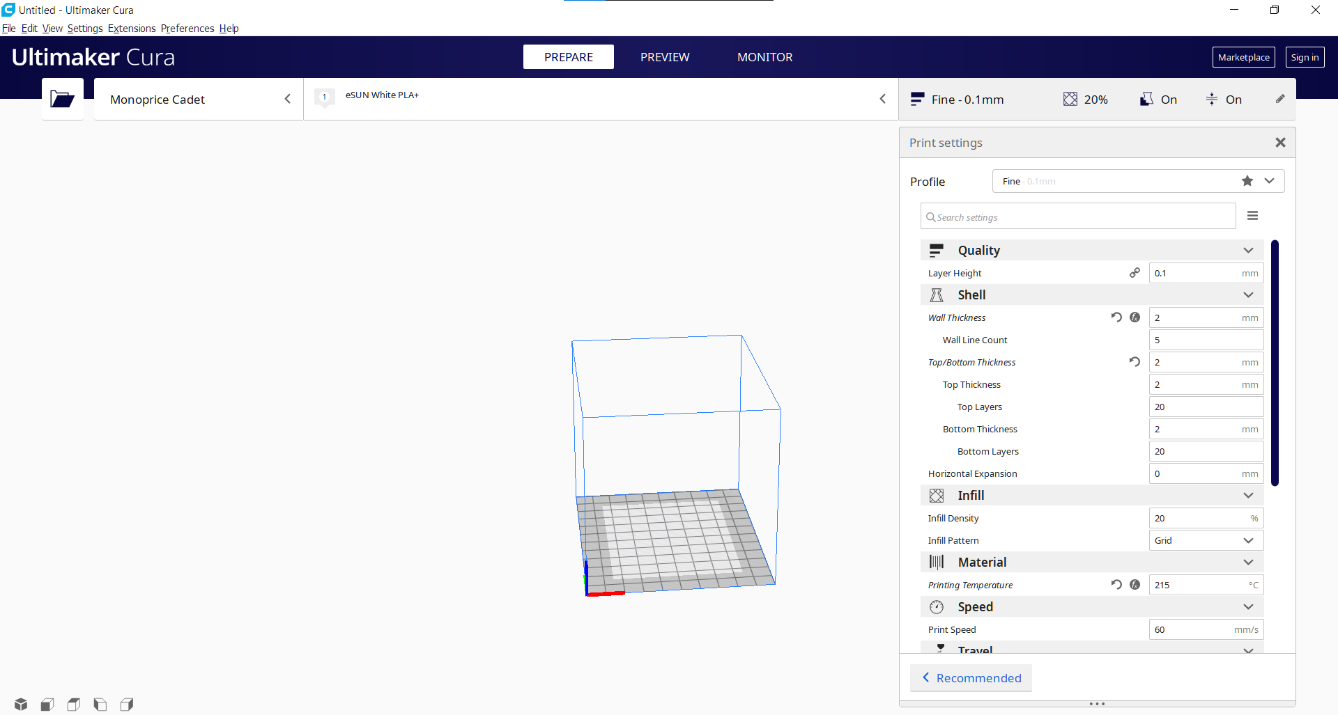 Adding Printer Screen 1